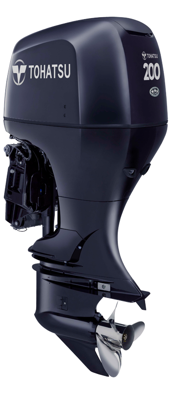 Tohatsu BFT 200A Outboard Engine in black