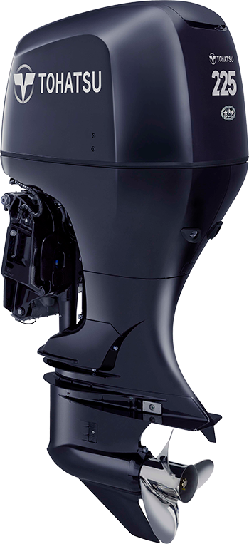 Tohatsu BFT 225 Outboard Motor in black